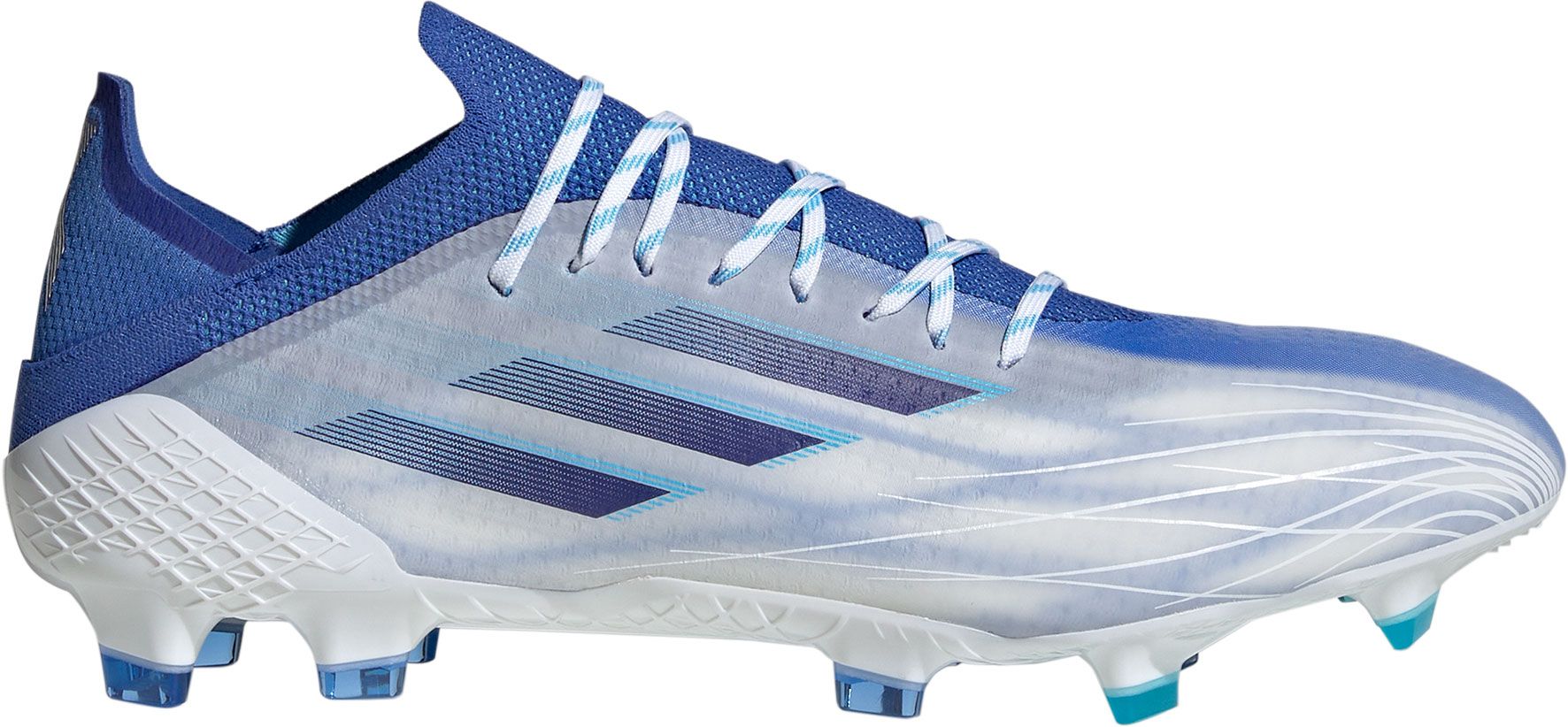 adidas cleats white and blue