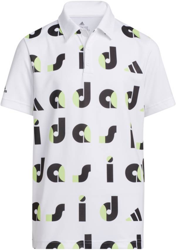 adidas Boy's Graphic Print Golf Polo