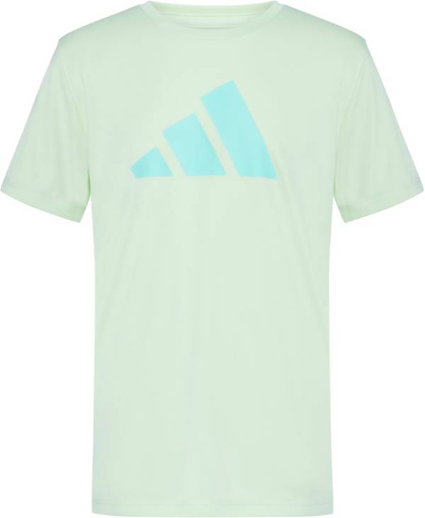 adidas Kids' Poly 3-Bar Short Sleeve T-Shirt