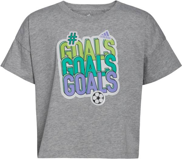 adidas Girls' Boxy Short Sleeve T-Shirt