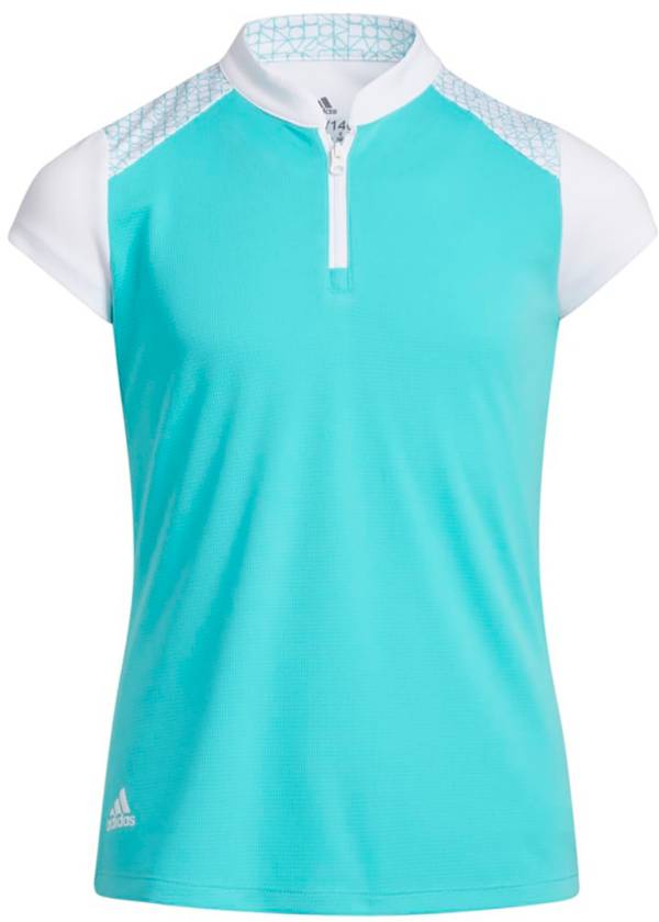 adidas Girls' Colorblock Golf Polo