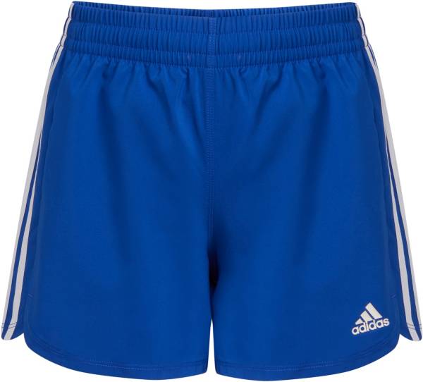 adidas Girls' AEROREADY Elastic Waistband 3-Stripes Woven Shorts