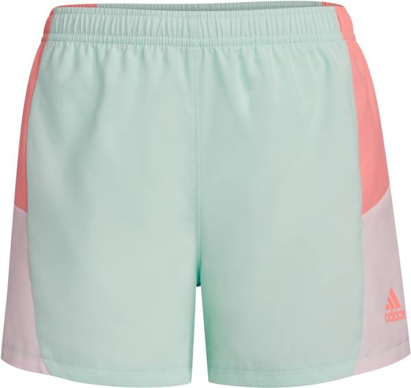 adidas Girls' Color Block Woven Shorts