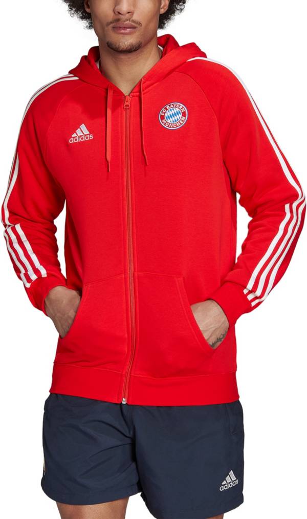 adidas Bayern Munich DNA Red Full-Zip Hoodie