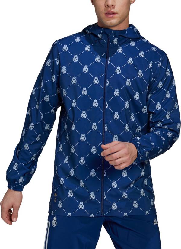 adidas Real Madrid '22 Blue Windbreaker Jacket