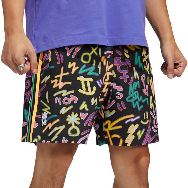 adidas Originals Men's Love Unites Doodle Print Woven Shorts
