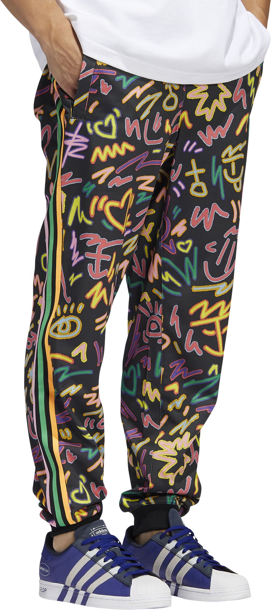 adidas printed men's track pants