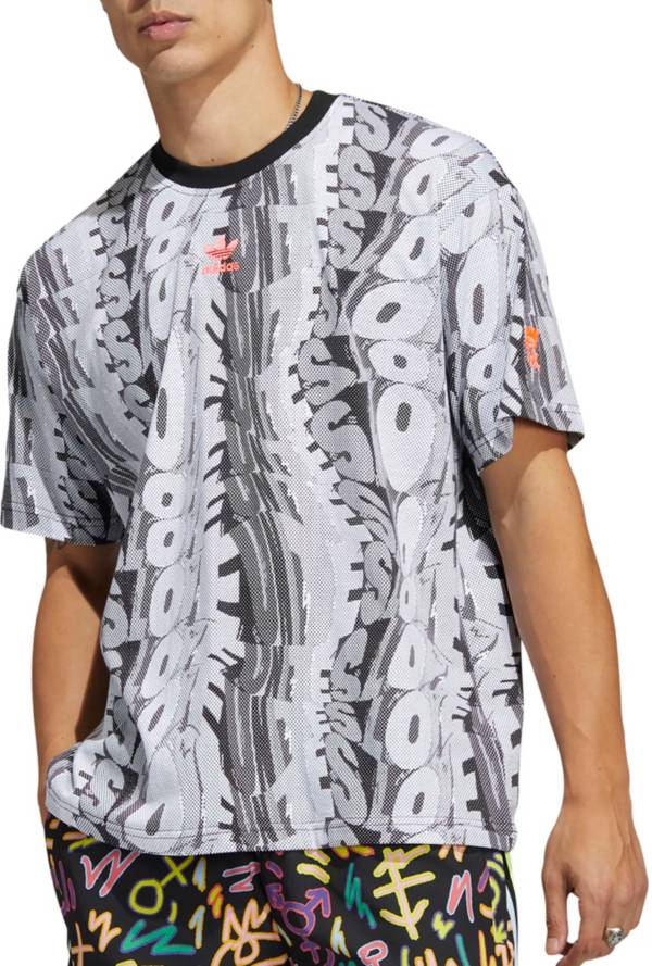 adidas Originals Men's Love Unites Doodle Print T-Shirt