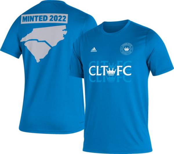 adidas Charlotte FC '22 Blue Jersey Hook T-Shirt