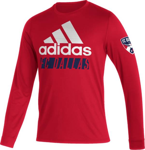 adidas FC Dallas '22 Red Badge of Sport Vintage T-Shirt product image