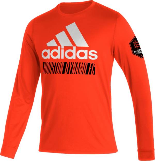 adidas Houston Dynamo '22 Orange Badge of Sport Vintage T-Shirt product image