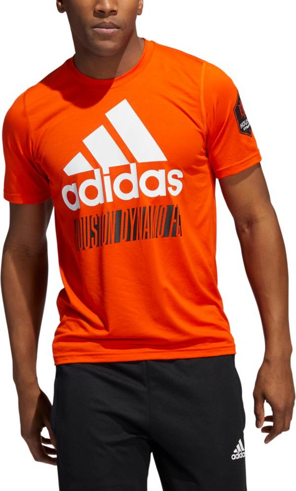 adidas Houston Dynamo '22 Orange Badge of Sport T-Shirt