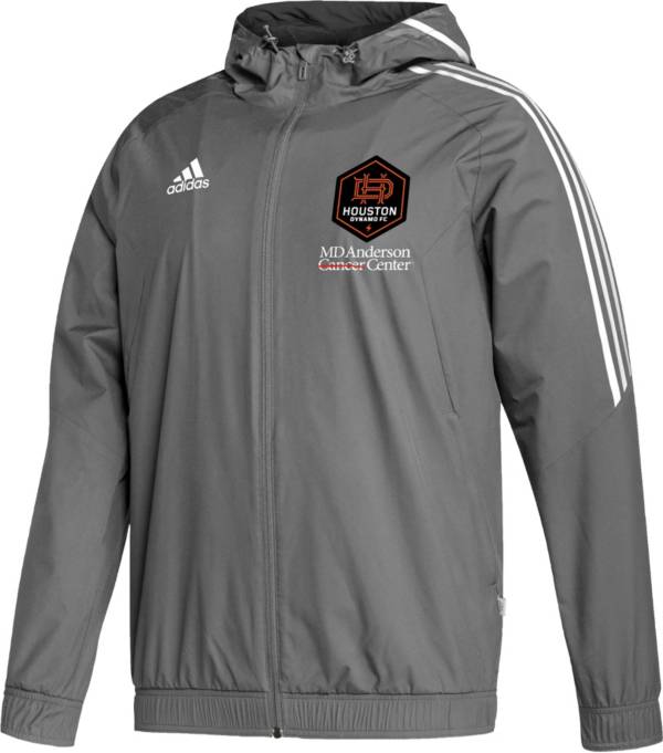 adidas Houston Dynamo '22 All-Weather Grey Full-Zip Jacket product image