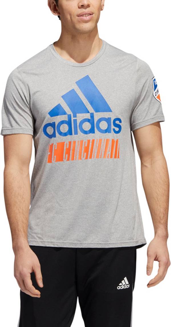 adidas FC Cincinnati '22 Grey Badge of Sport T-Shirt