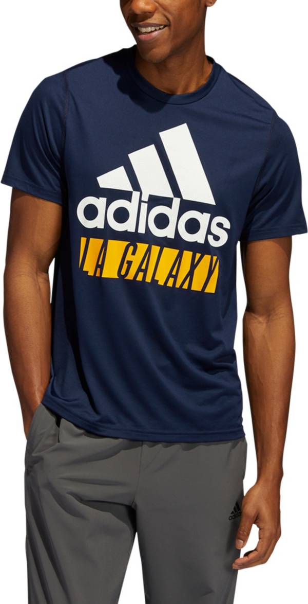 adidas Los Angeles Galaxy '22 Navy Badge of Sport T-Shirt