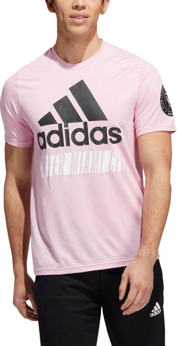 adidas Inter Miami CF '22 Pink Badge of Sport T-Shirt