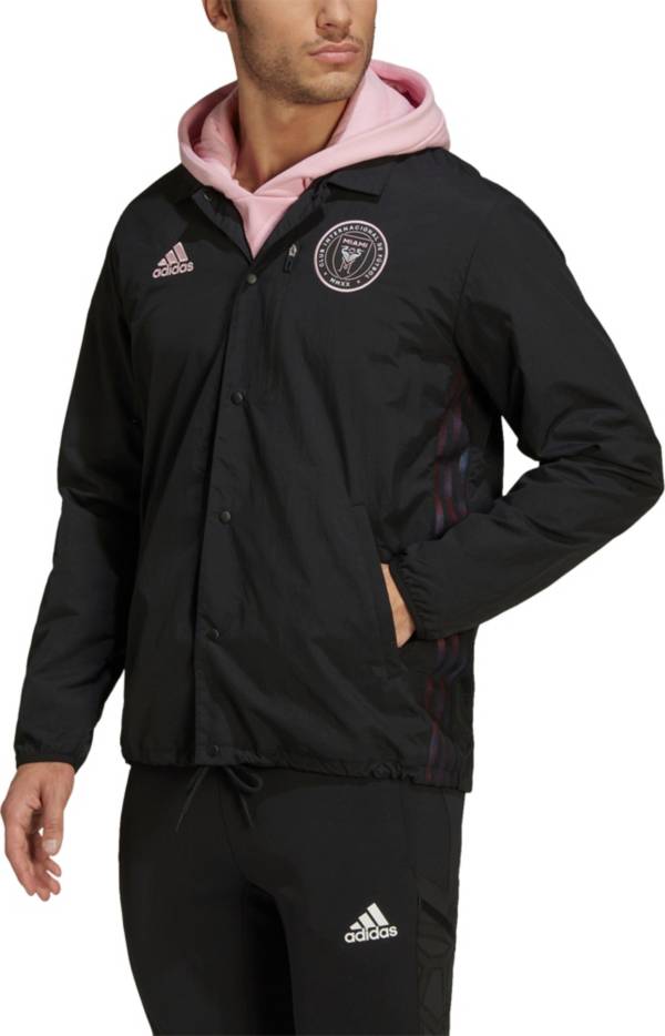 adidas Inter Miami CF '22 Coaches Black Full-Zip Jacket