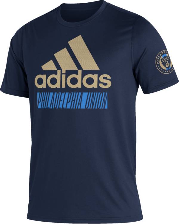 adidas Philadelphia Union '22 Navy Badge of Sport T-Shirt