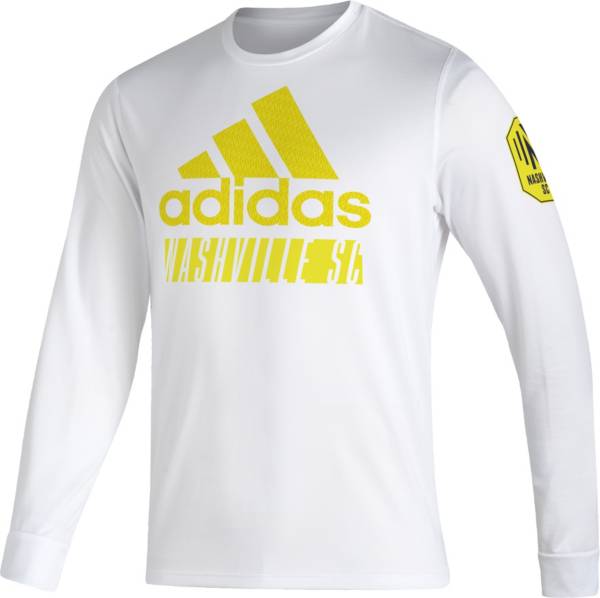 adidas Nashville SC '22 White Badge of Sport Vintage T-Shirt product image