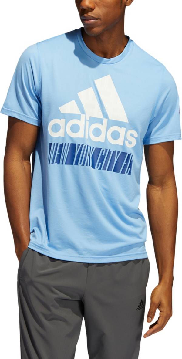 adidas New York City FC '22 Blue Badge of Sport T-Shirt