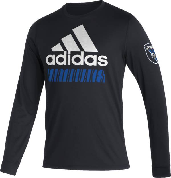 adidas San Jose Earthquakes '22 Black Badge of Sport Vintage T-Shirt