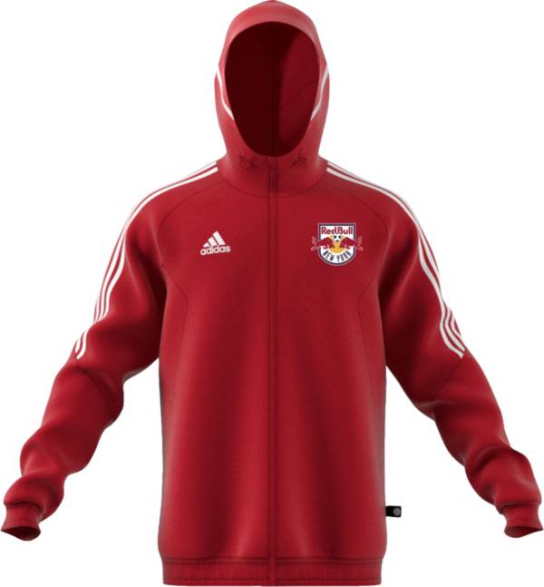 adidas New York Red Bulls '22 All-Weather Red Full-Zip Jacket