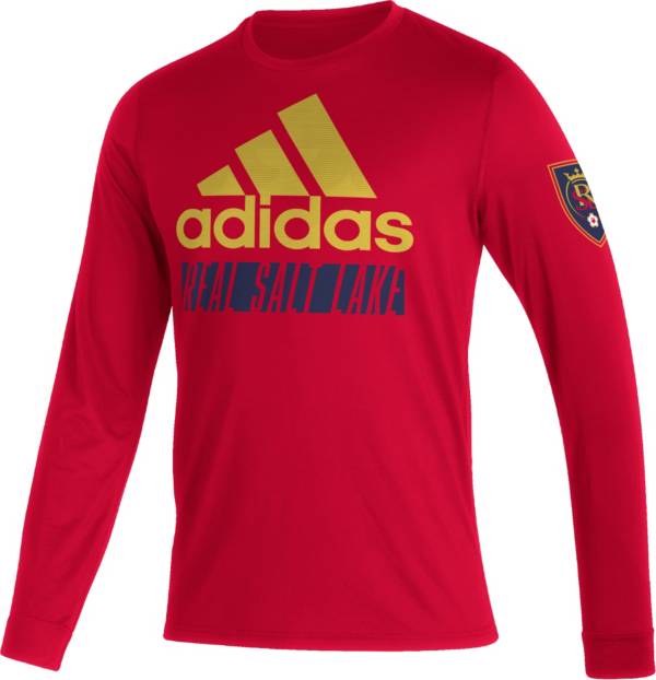 adidas Real Salt Lake '22 Red Badge of Sport Vintage T-Shirt