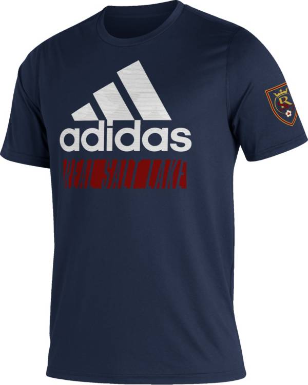 adidas Real Salt Lake '22 Navy Badge of Sport T-Shirt