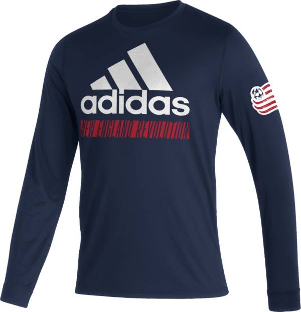 adidas New England Revolution '22 Navy Badge of Sport Vintage T-Shirt