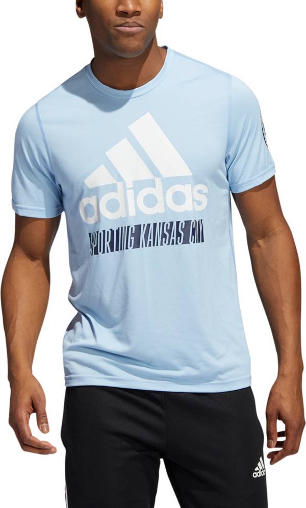 adidas Sporting Kansas City '22 Blue Badge of Sport T-Shirt