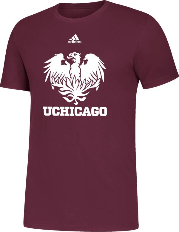 adidas Men's UIC Flames Maroon Amplifier T-Shirt