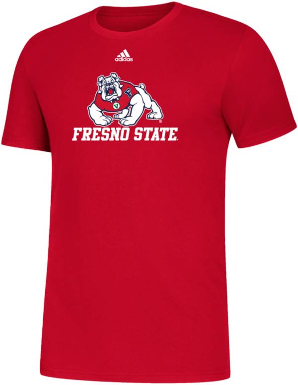 adidas Men's Fresno State Bulldogs Red Amplifier T-Shirt