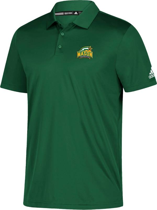 adidas Men's George Mason Patriots Green Grind Polo