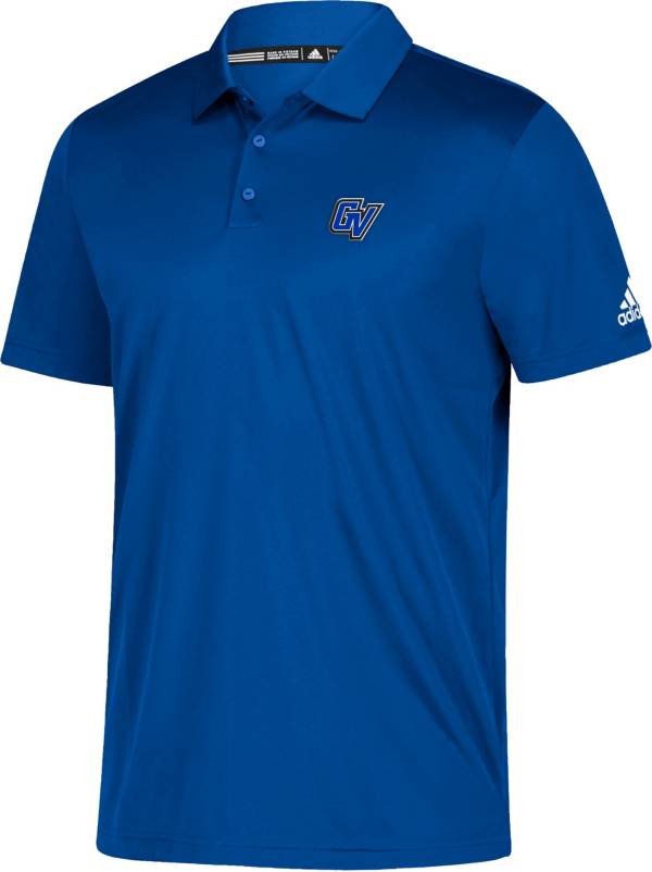 adidas Men's Grand Valley State Lakers Laker Blue Grind Polo