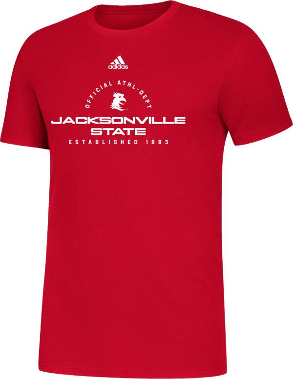 adidas Men's Jacksonville State Gamecocks Red Amplifier T-Shirt