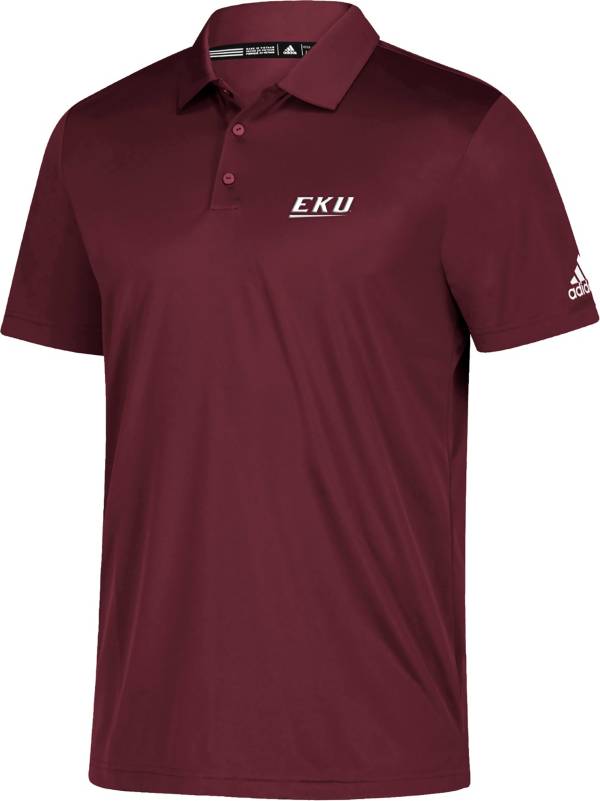 adidas Men's Eastern Kentucky Colonels Maroon Grind Polo