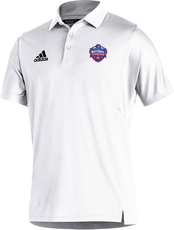 adidas Men's Kansas Jayhawks 2022 Men's Basketball National Champions Sideline 21 Polo