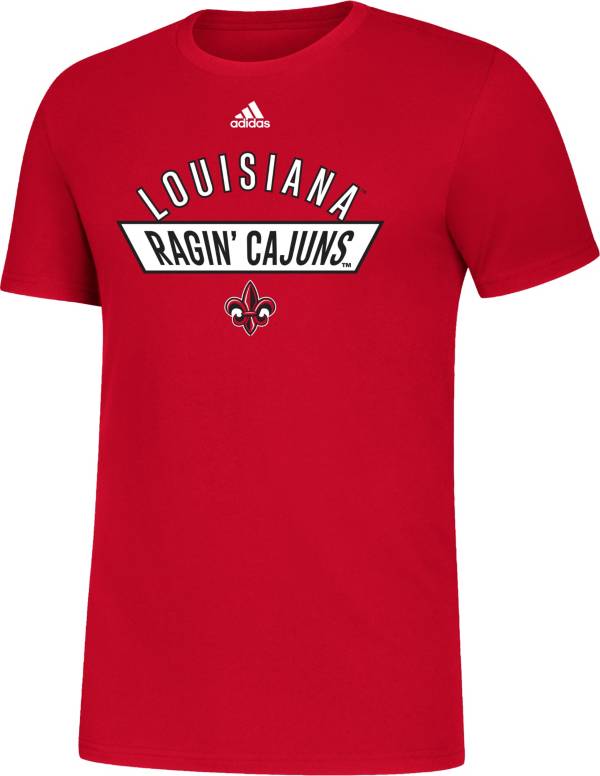 adidas Men's Louisiana-Lafayette Ragin' Cajuns Red Amplifier T-Shirt product image