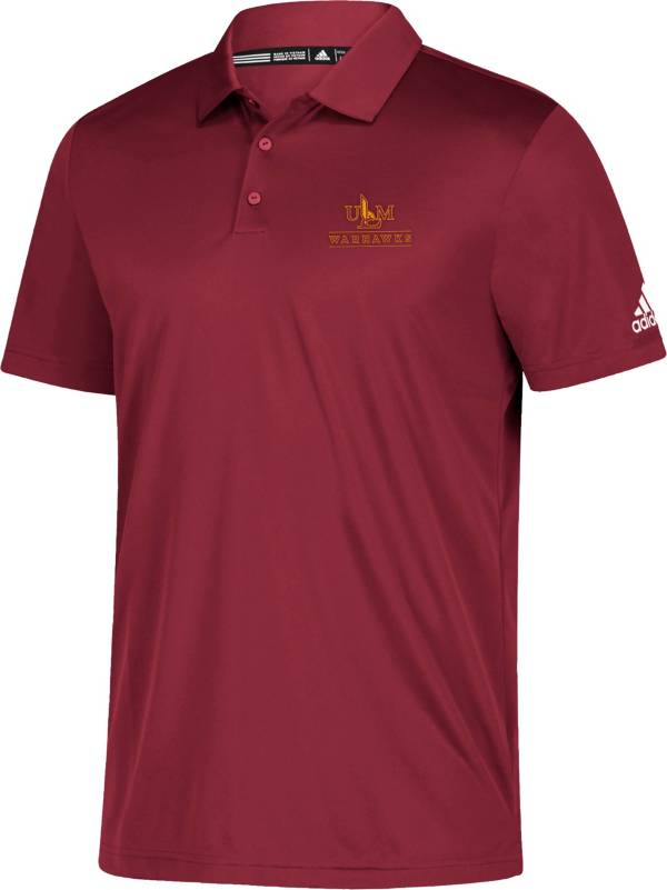adidas Men's Louisiana-Monroe Warhawks Maroon Grind Polo