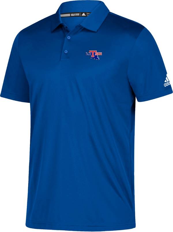 adidas Men's Louisiana Tech Bulldogs Blue Grind Polo