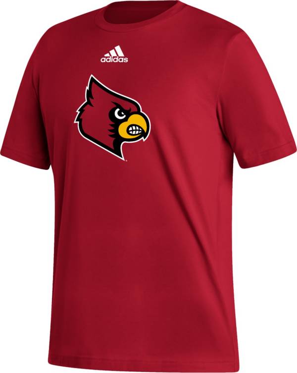 adidas Men's Louisville Cardinals Cardinal Red Fresh Logo T-Shirt product image