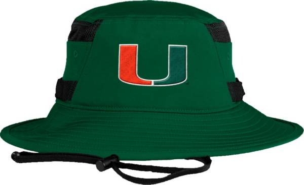 adidas Men's Miami Hurricanes Green Victory Performance Hat