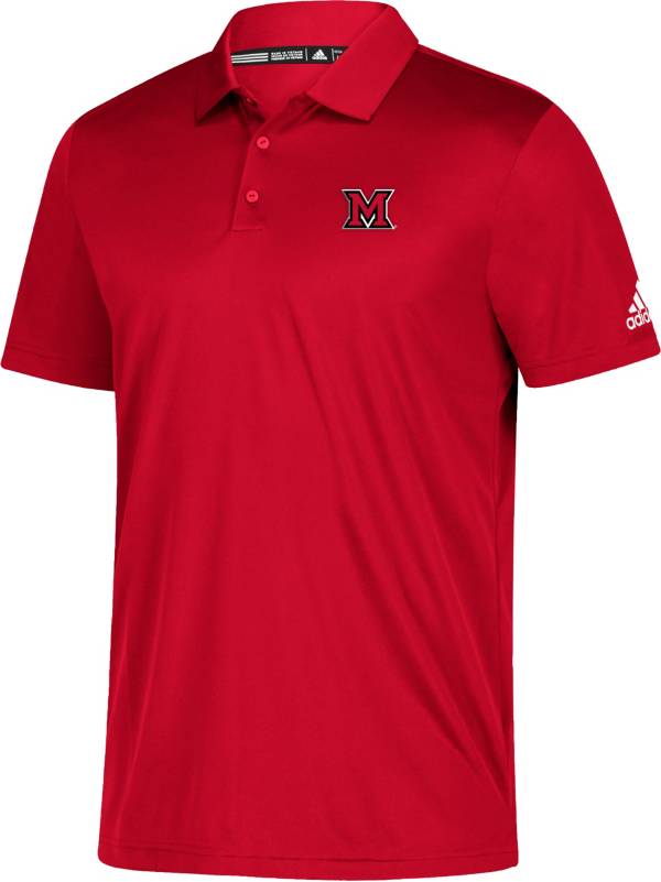 adidas Men's Miami RedHawks Red Grind Polo