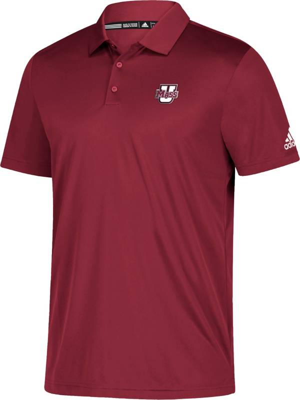 adidas Men's UMass Minutemen Maroon Grind Polo