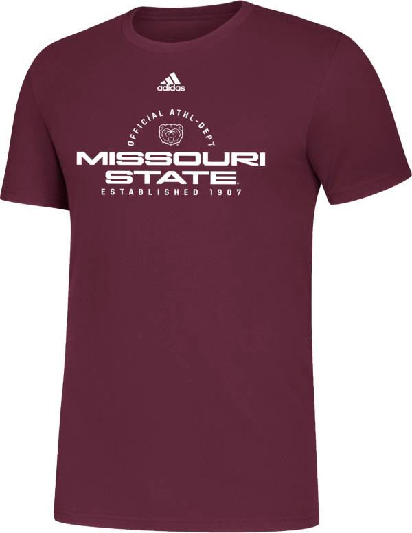 adidas Men's Missouri State Bears Maroon Amplifier T-Shirt