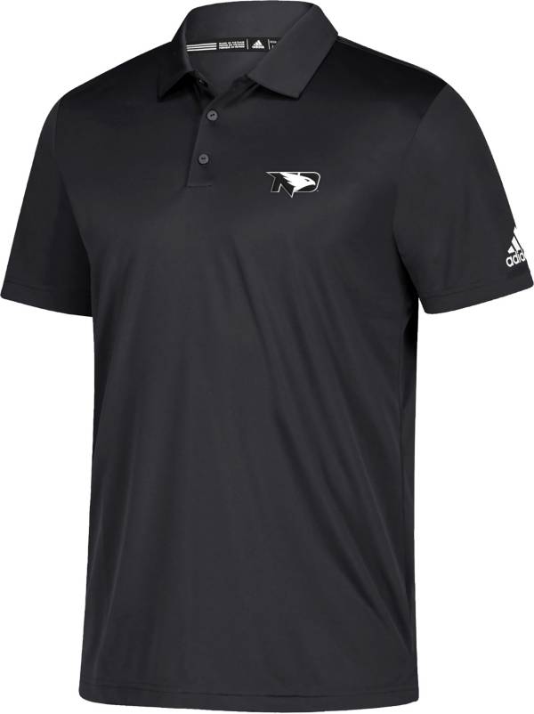 adidas Men's North Dakota Fighting Hawks Black Grind Polo