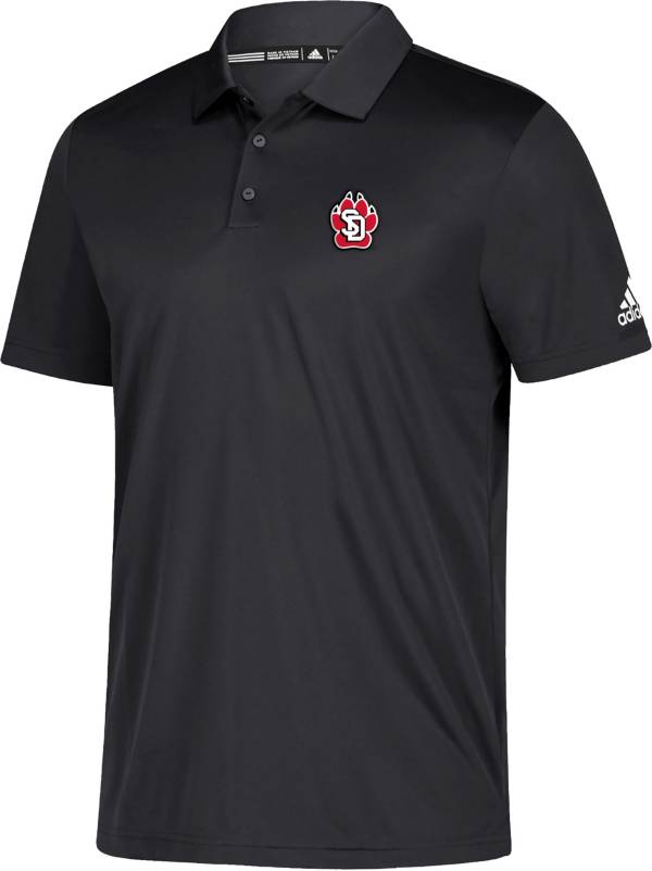 adidas Men's South Dakota Coyotes Black Grind Polo