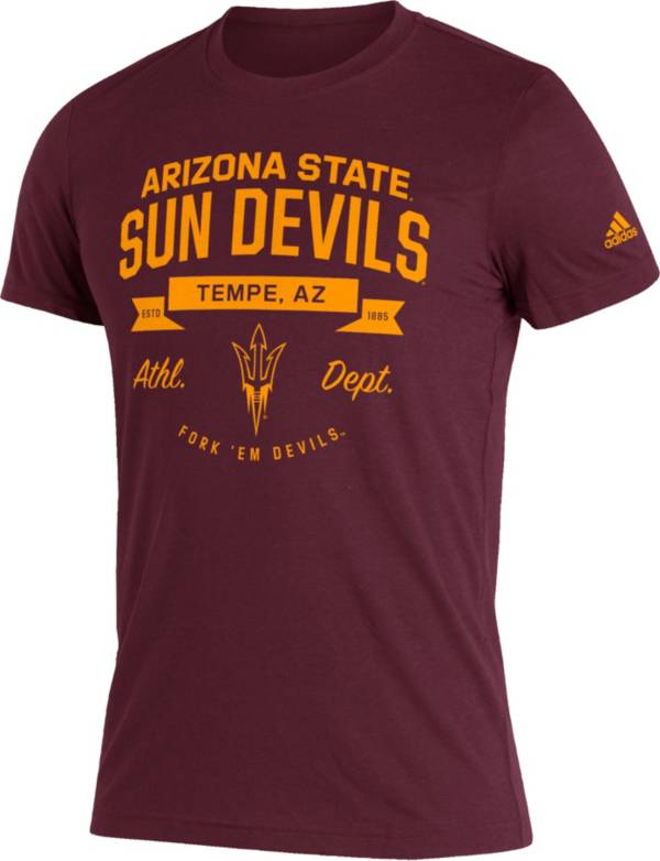 adidas Men's Arizona State Sun Devils Maroon Senior Year T-Shirt