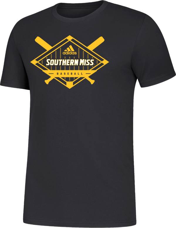 adidas Men's Southern Miss Golden Eagles Black Amplifier Basketball T-Shirt