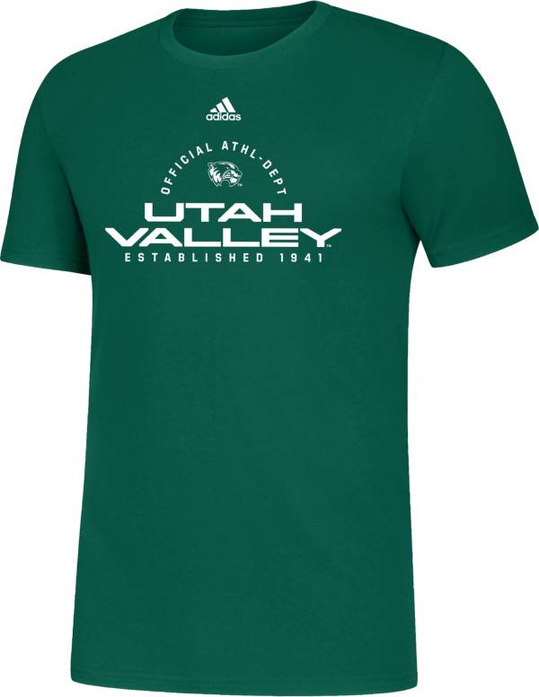 adidas Men's Utah Valley Wolverines Green Amplifier T-Shirt